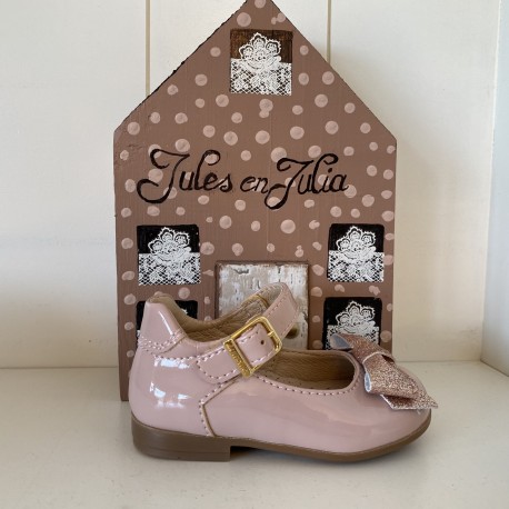 Lunella bandschoen roze