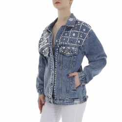 Jeansjas strass