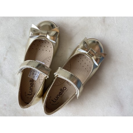 Lunella bandschoen goud