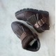 Hip sneaker fringes glitter bruin