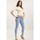 Toxik jeans jogg super stretch slim pushup lichtblauw