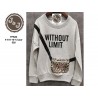 sweater leopard tasje
